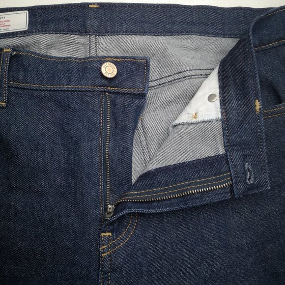 Gap Vintage Slim Mid Rise Ladies Size 33 / 16rs Dark Wash Blue Jeans - Picture 11 of 16